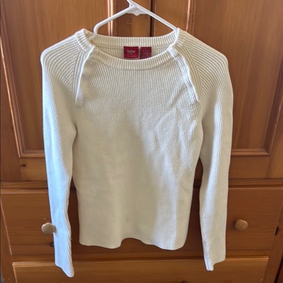 White Ribbed Top - Picture 1 of 4